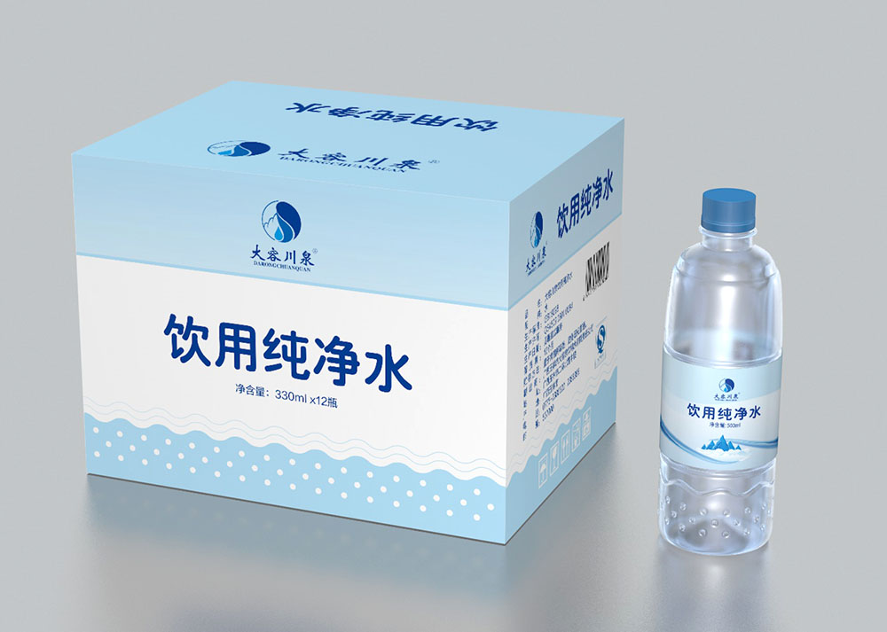 大容川泉包装饮用水（纯净水）标志＋包装设计