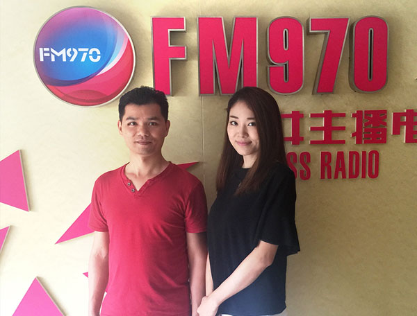 广西FM970女主播电台独家访谈锐言设计梁宏宁